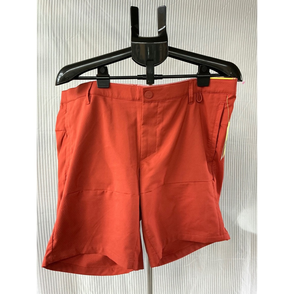 All in Motion Mens Travel Shorts Rust Red Size 40 Recycled Polyester Stretch NWT
